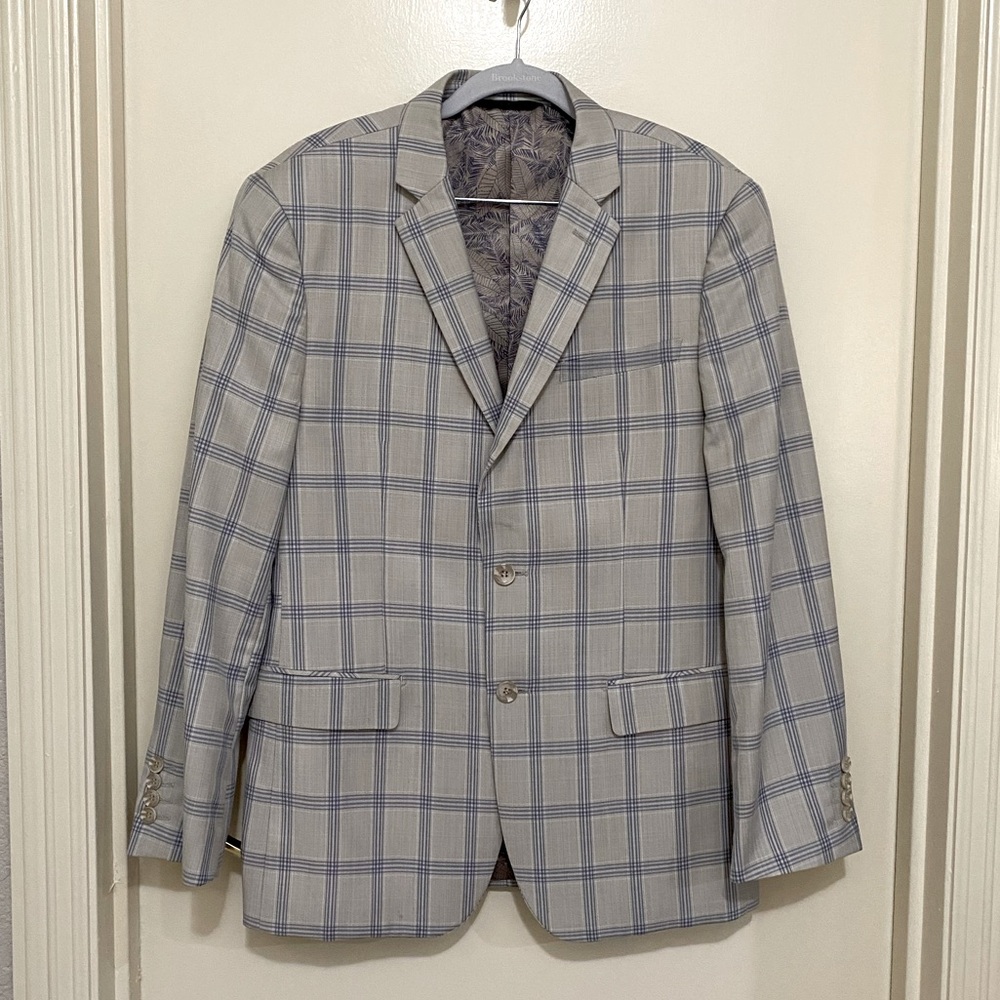 Men’s custom plaid suit